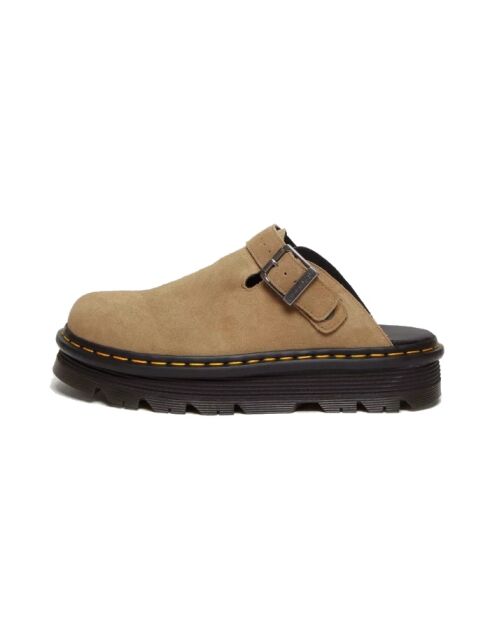 Sabot ZebZag Savannah in pelle scamosciata marrone