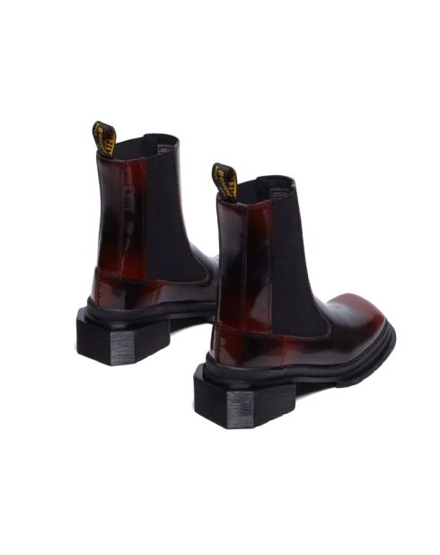 Stivali Maybole in pelle Arcadia rosso scuro