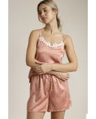 Pijama rosa con tirantes Bloom Dots