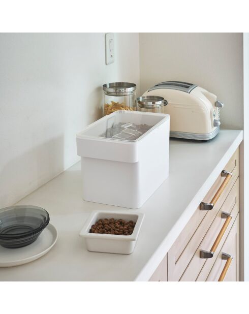 Contenitore ermetico per alimenti per animali (3,5 kg) bianco - 30x19,8x19,3 cm