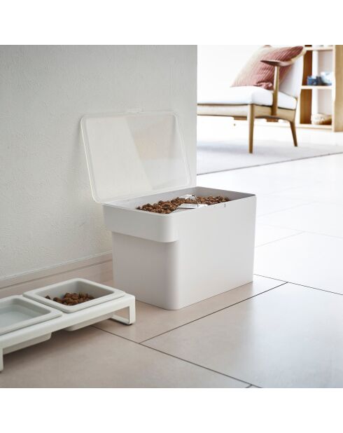 Contenitore ermetico per alimenti per animali (3,5 kg) bianco - 30x19,8x19,3 cm