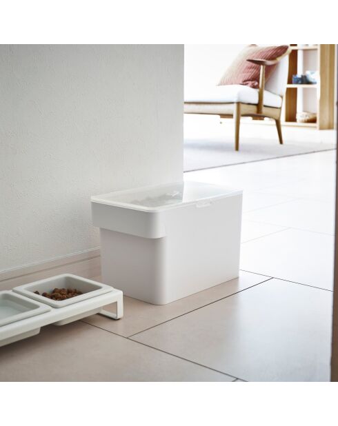 Contenitore ermetico per alimenti per animali (3,5 kg) bianco - 30x19,8x19,3 cm