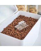 Contenitore ermetico per alimenti per animali (3,5 kg) bianco - 30x19,8x19,3 cm