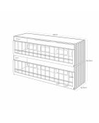 Présentoir Tower vert - 45x14.5x26.5 cm