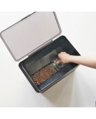 Contenitore ermetico per alimenti per animali (3,5 kg) nero - 30x19,8x19,3 cm