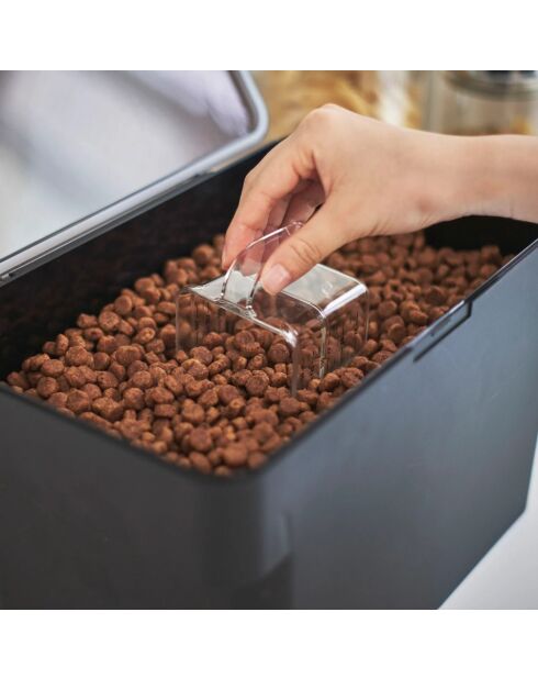 Contenitore ermetico per alimenti per animali (3,5 kg) nero - 30x19,8x19,3 cm