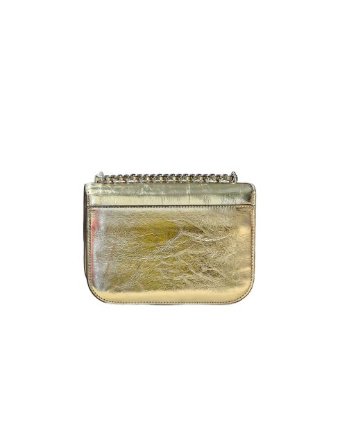 Sprankelend gouden Britten leren schoudertas - 22,5x16,5x7cm