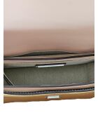 Sprankelend gouden Britten leren schoudertas - 22,5x16,5x7cm