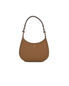 Emerson bruine leren schoudertas - 21x15x4 cm