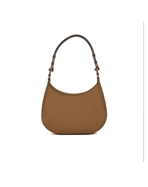 Emerson bruine leren schoudertas - 21x15x4 cm