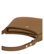 Emerson bruine leren schoudertas - 21x15x4 cm