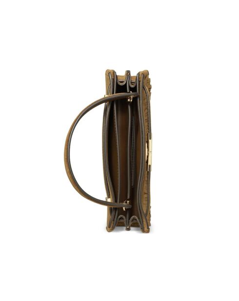 Borsa Lee Radziwill in pelle scamosciata con frange marrone - 24x13x6 cm