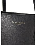 Kleine Tragetasche Perry aus Leder in Schwarz - 22x22x10 cm