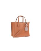 Perry Lederhandtasche mit drei karamellfarbenen Fächern - 19,5x24x10 cm