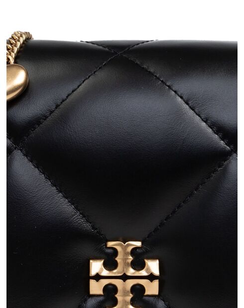 Kira Schultertasche aus Leder mit schwarzer Kette - 20x12x4 cm