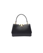 Sac à main en Cuir Eleanor Mini noir - 14x21x8 cm