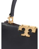 Sac à main en Cuir Eleanor Mini noir - 14x21x8 cm