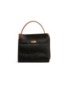 Lee Radziwill zwarte leren handtas - 30x31,5x15,5 cm