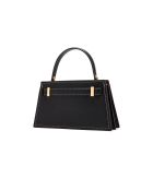 Lee Radziwill Pebble Lederhandtasche, 13 x 20,5 x 5,5 cm, Schwarz