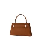 Lee Radziwill Braune Lederhandtasche - 24x13x6 cm
