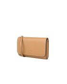 Cartera de hombro Thea de piel beige claro, 19,4 x 10,8 x 2,5 cm
