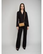 Cartera de hombro Thea de piel beige claro, 19,4 x 10,8 x 2,5 cm