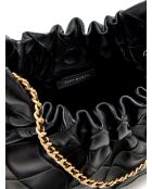 Fleming Hobo-Schultertasche aus schwarzem Leder - 22x18x7 cm