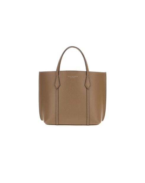 Bruine leren draagtas Perry - 21,5x20x10,5 cm