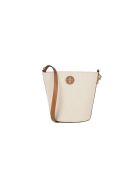 Blake leren emmertas beige/bruin - 25x20,5x13 cm