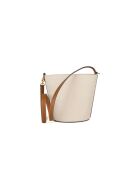 Blake leren emmertas beige/bruin - 25x20,5x13 cm