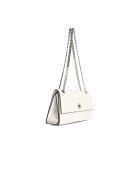Bolso de hombro de piel Kira blanco - 28x14,8x8 cm
