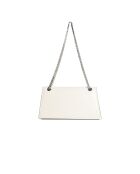 Bolso de hombro de piel Kira blanco - 28x14,8x8 cm