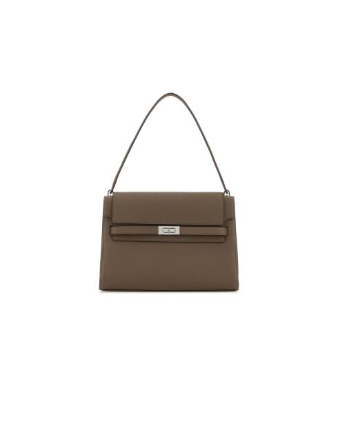 Lee Radziwill Schultertasche aus braunem Leder - 19x26x8,5 cm