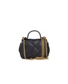 Willa nano zwarte leren handtas - 15x10x5 cm