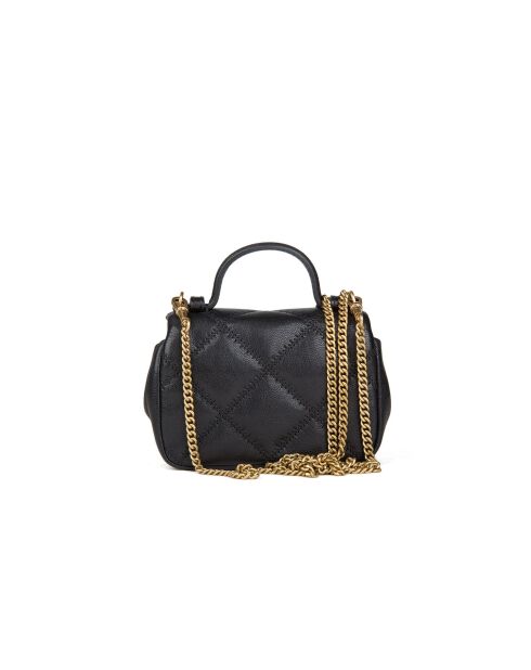 Willa nano zwarte leren handtas - 15x10x5 cm