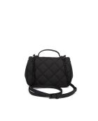 Willa matte mini zwarte leren handtas - 19x14x2,5 cm