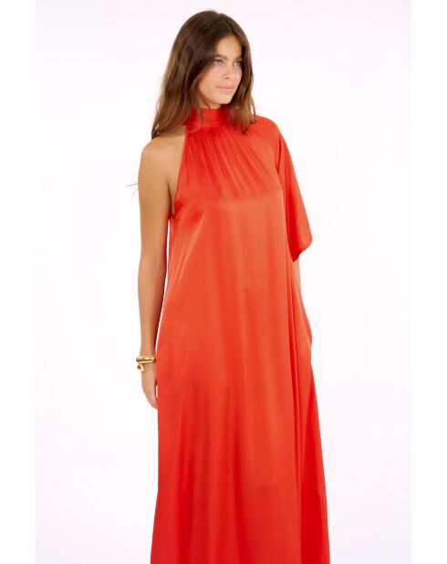 Orangefarbenes Atena Kleid