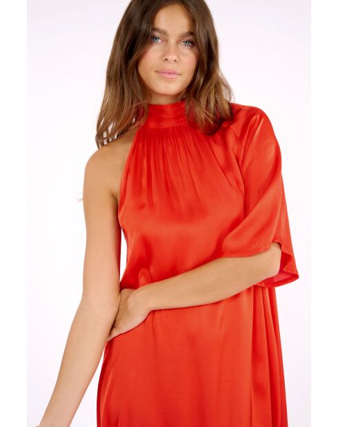 Orangefarbenes Atena Kleid