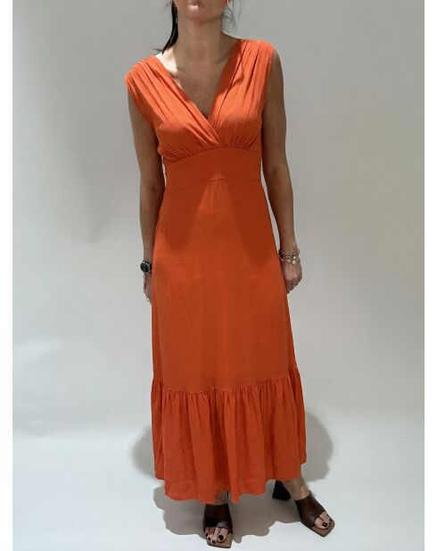 Kym Orangefarbenes Kleid