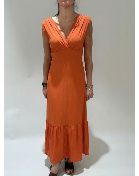 Kym Orangefarbenes Kleid