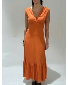 Kym Orangefarbenes Kleid