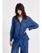 Alora Indigo blouse