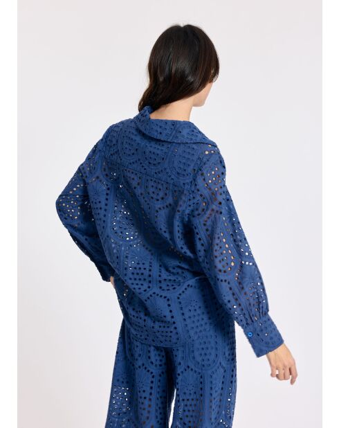 Alora Indigo blouse