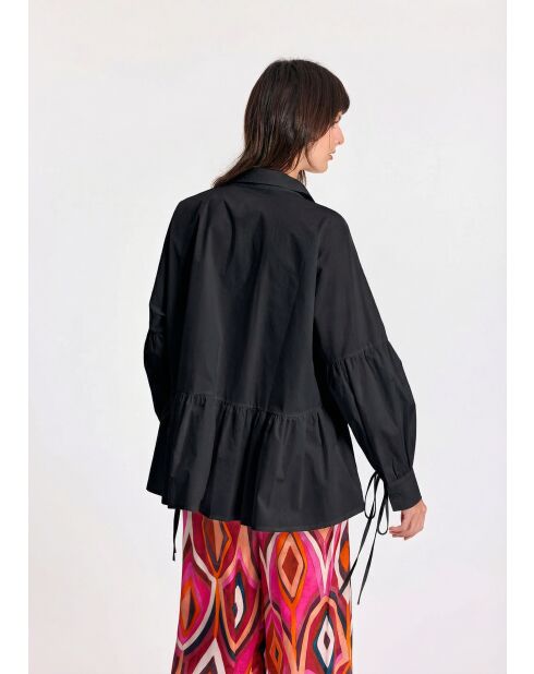 Schwarze Bluse Mazao