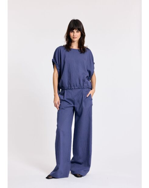 Indigogoldfarbene Bluse