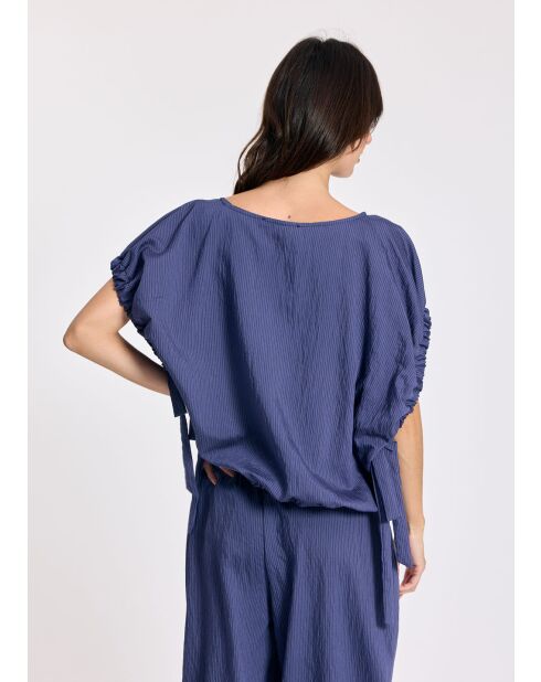 Indigogoldfarbene Bluse