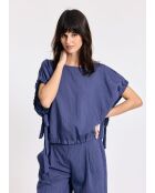 Indigogoldfarbene Bluse