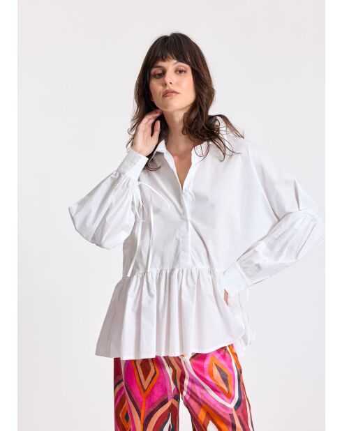 Witte blouse van Mazao