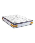 Ensemble Linkoping Matelas Mémoire de forme + Sommier Bois - 160x200 cm