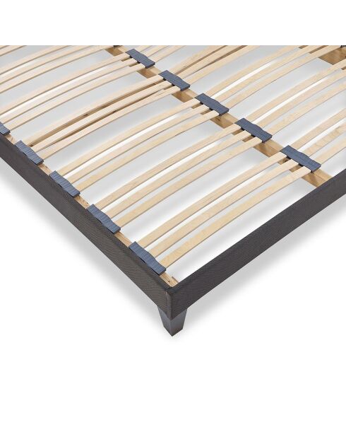 Kit 15 rete a doghe in legno grigio antracite - 200x200 cm